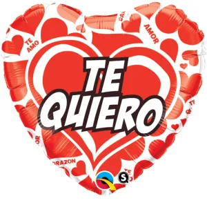 18" Corazon, Te Quiero, Corazones Rojos