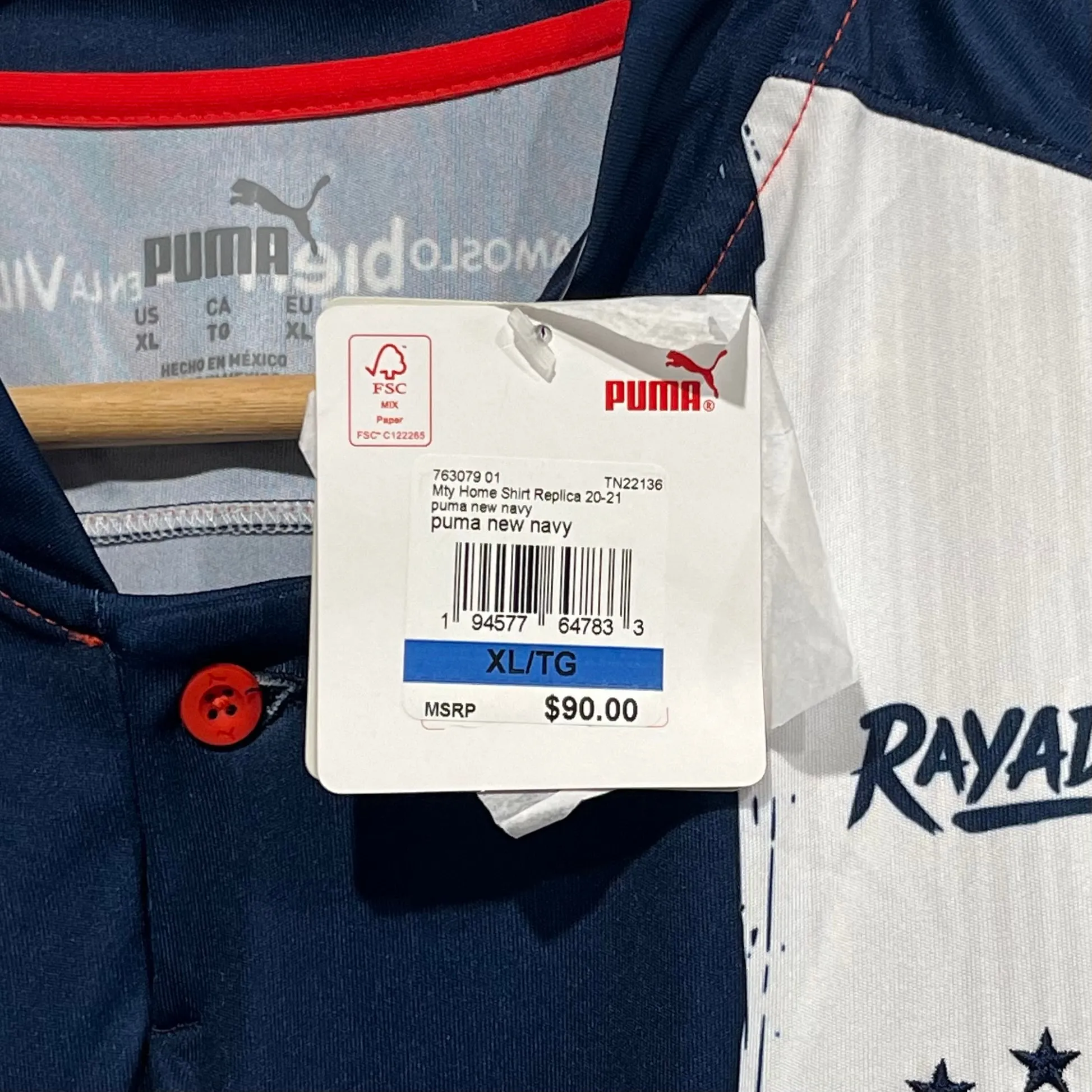 2020/21 Monterrey Rayados Home Jersey XL