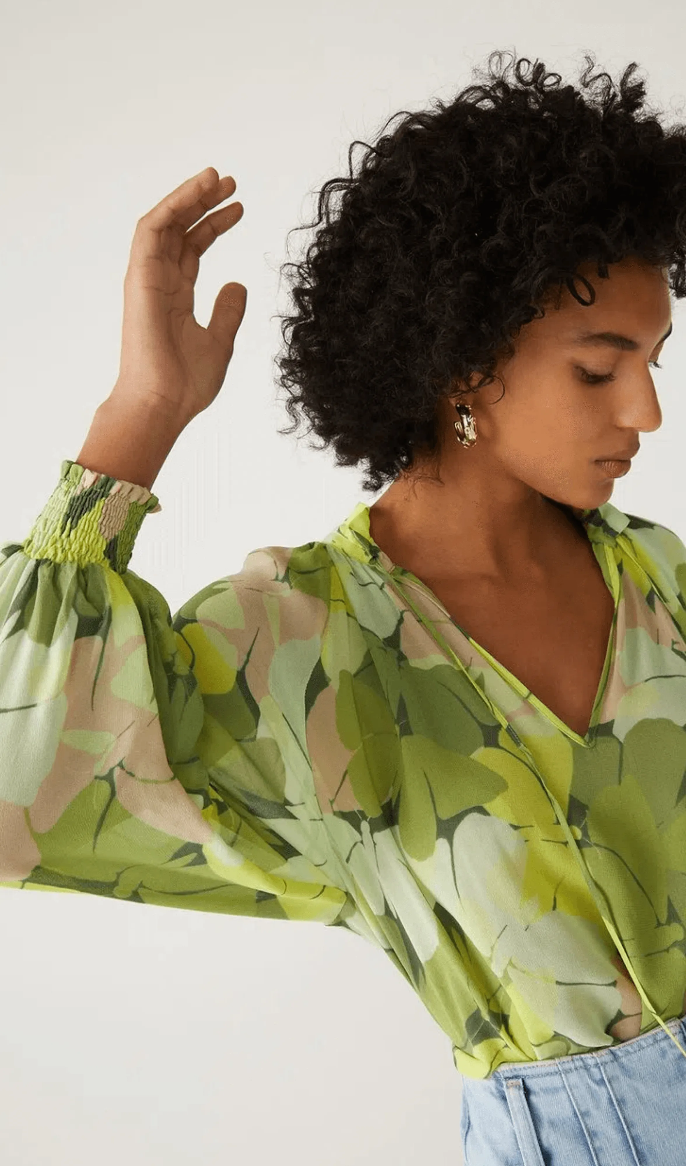 Bata Borboleta Camuflada Verde Shoulder