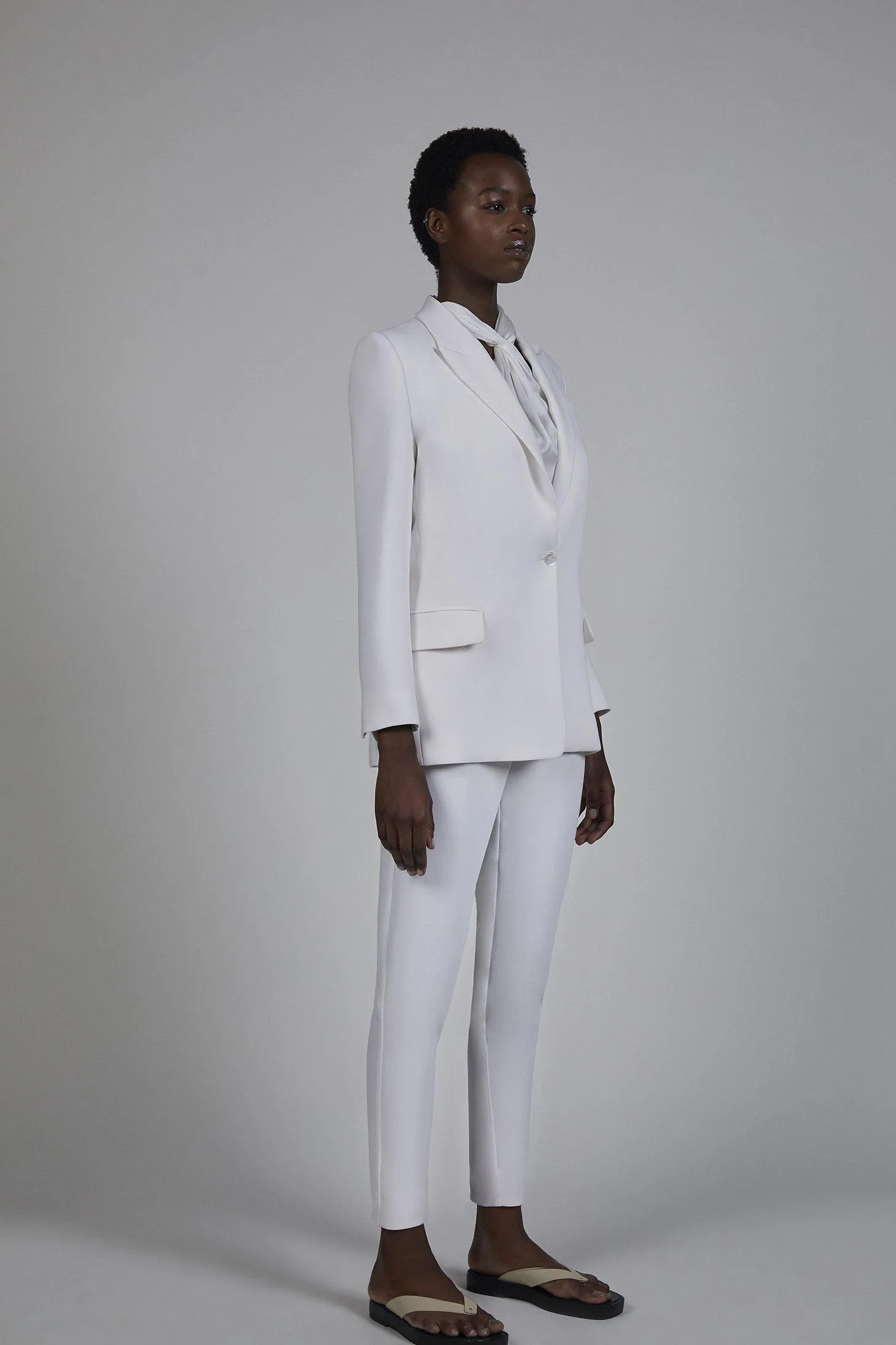 BLAZER CREPE BLANCO