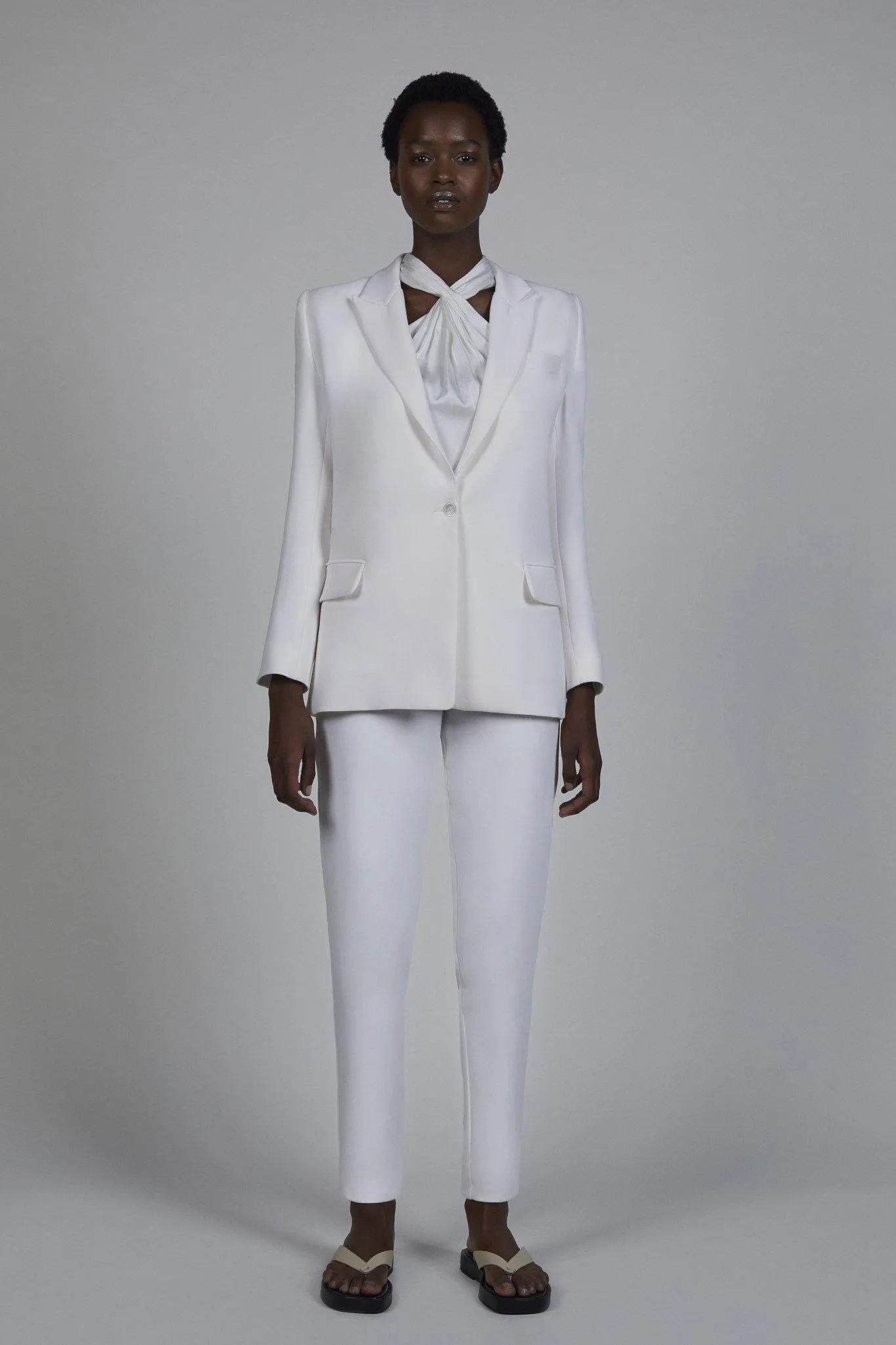 BLAZER CREPE BLANCO