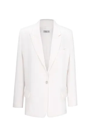 BLAZER CREPE BLANCO