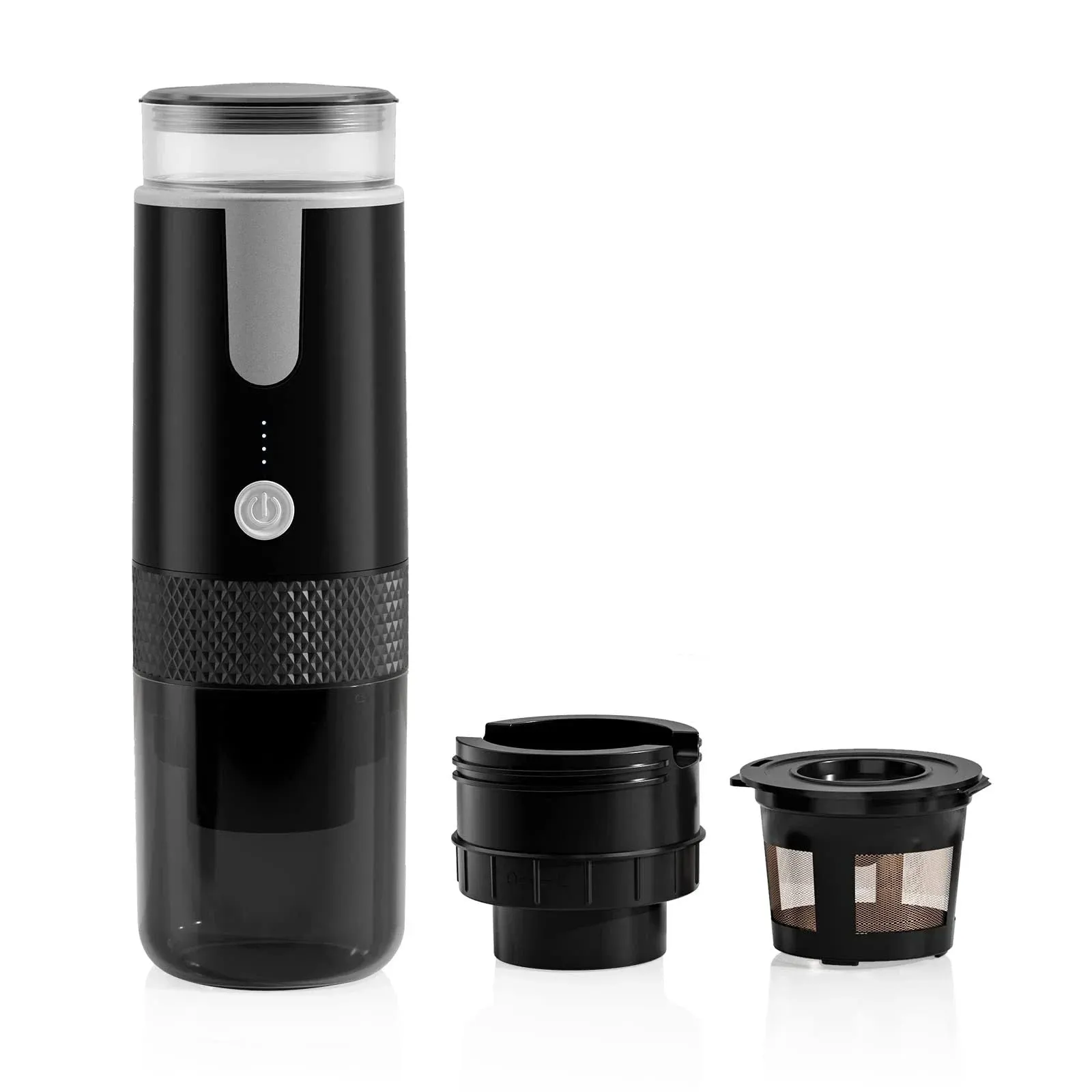 Cafetera eléctrica portátil, máquina de café molido con cápsula eléctrica.
