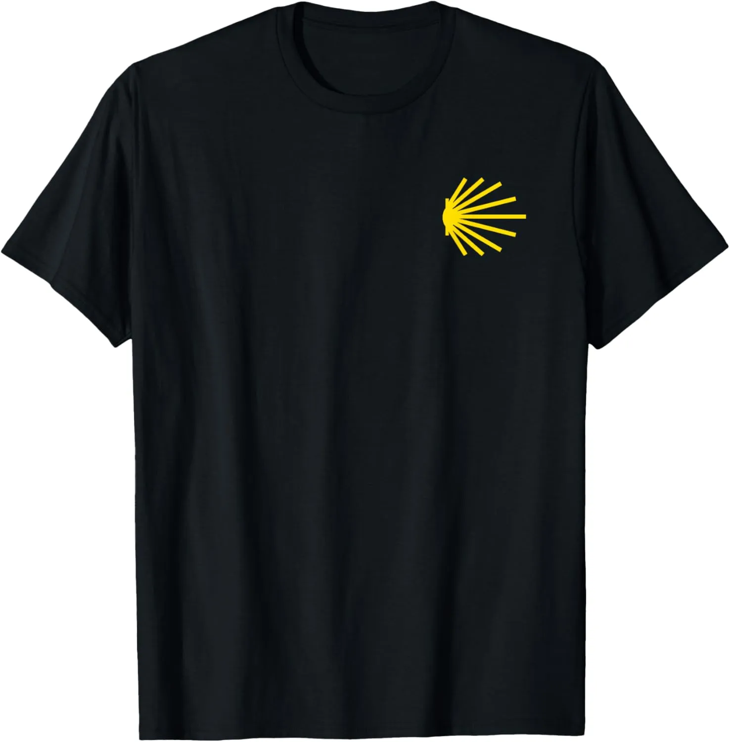 Camino de Santiago Scallop Shell Trail Symbol POCKET PATCH T-Shirt
