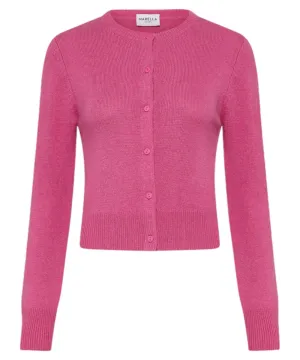 Cardigan Graphic in Lana e Cashmere con Vestibilità Aderente