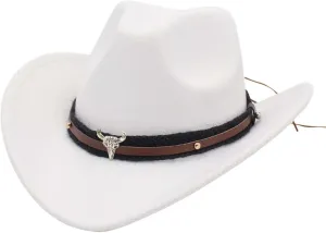 Cowboy Hat for Men and Women Shapeable with Band Belt Wide Brim Western Hats for Cowboys and Cowgirls 2025