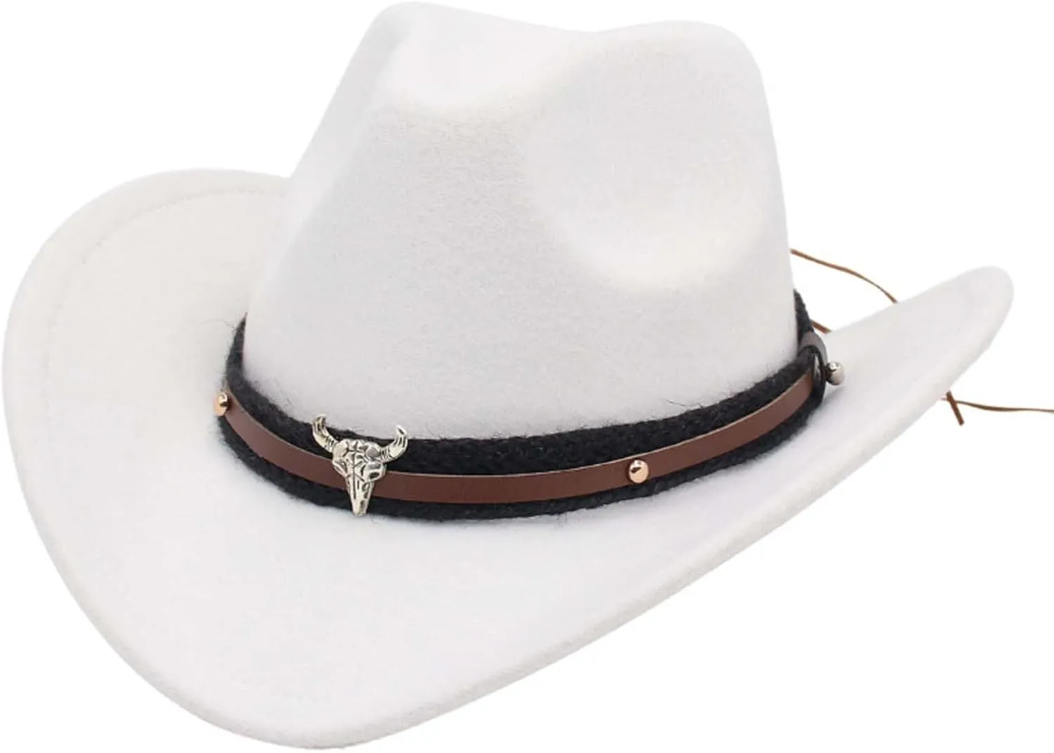 Cowboy Hat for Men and Women Shapeable with Band Belt Wide Brim Western Hats for Cowboys and Cowgirls 2025