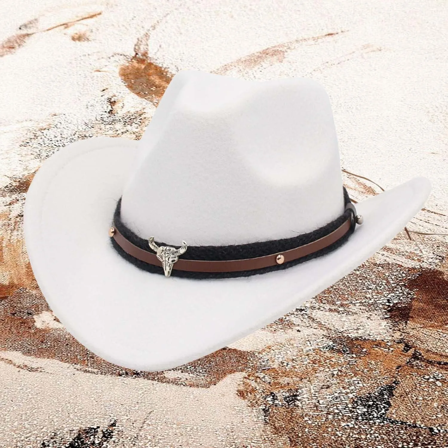 Cowboy Hat for Men and Women Shapeable with Band Belt Wide Brim Western Hats for Cowboys and Cowgirls 2025