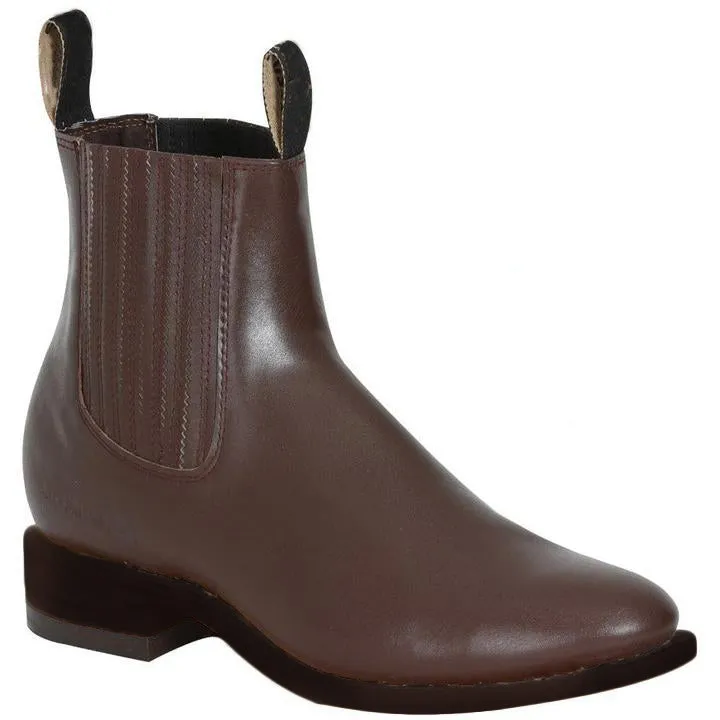 Diegos Men's Charro Ankle Boots suela gruesa