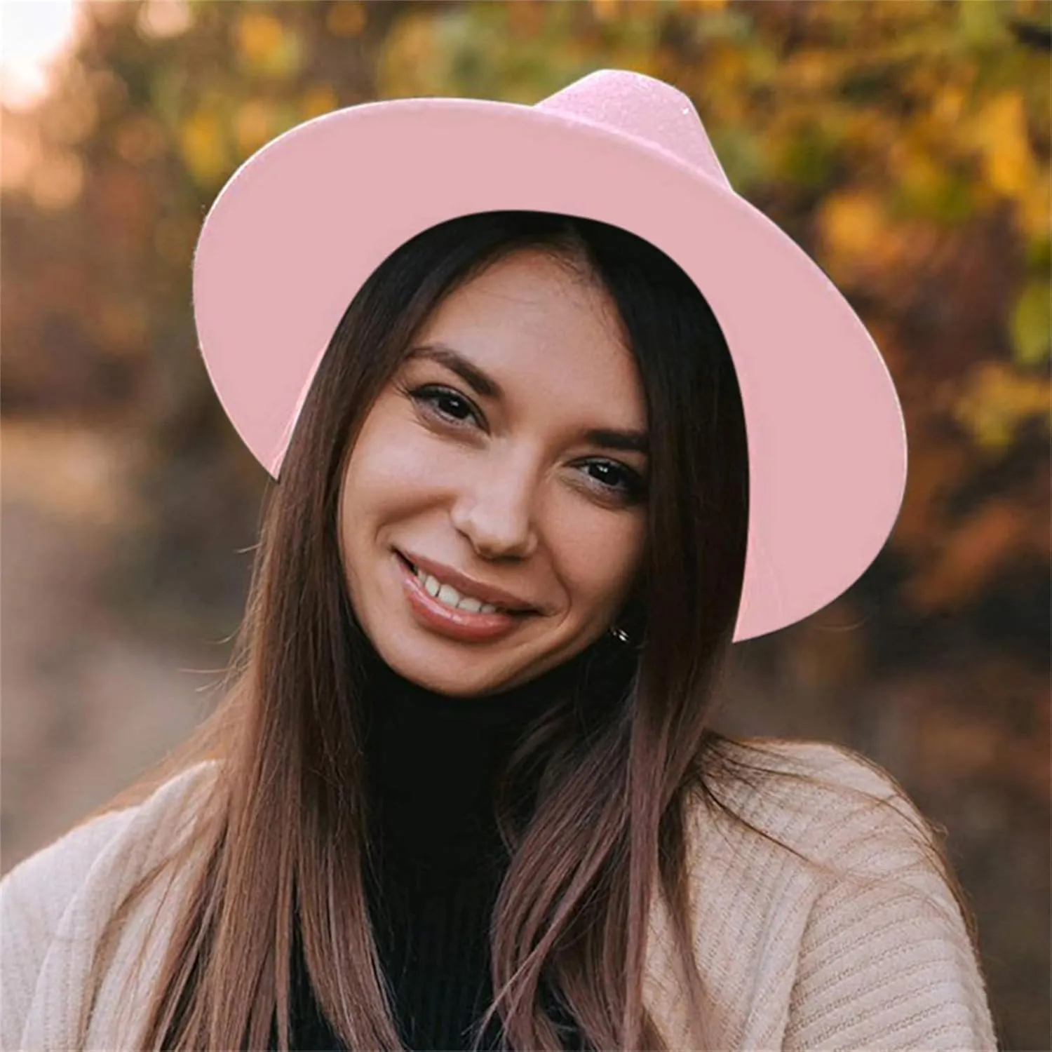Fedora Hats for Mens Womens Fedora Hats Two Tone Wide Brim Fedora Hats Rancher Hat Fedora Sun Hats