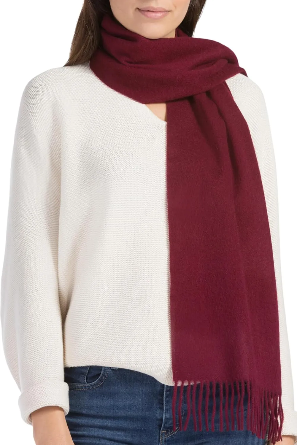 Fishers Finery Women's 100% Pure Cashmere Winter Scarf