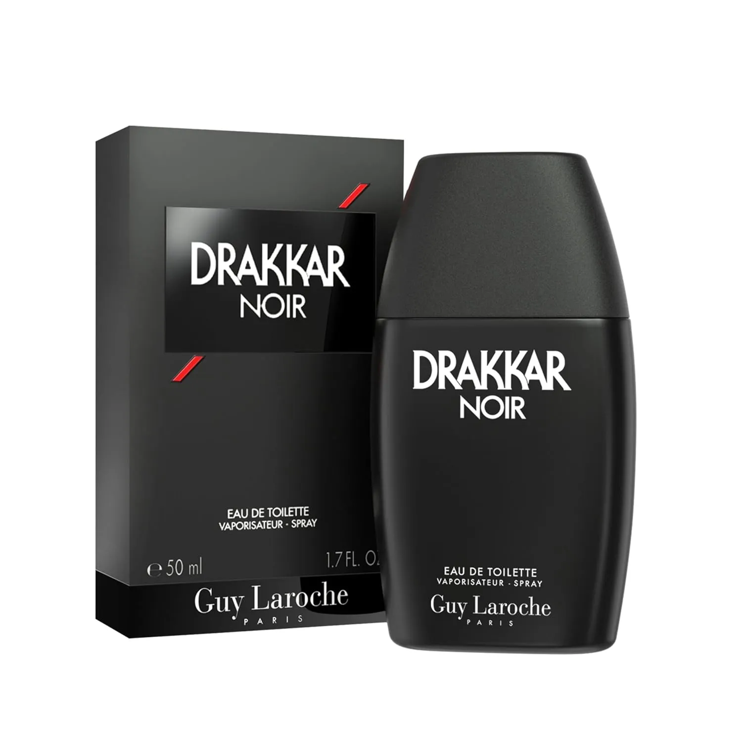Guy Laroche Drakkar Noir Iconic Designer Fragrance - Intense & Powerful Eau de Toilette - Fougere Blend & Aromatic Spices - Long Lasting Mens Cologne - Day and Evening Scent
