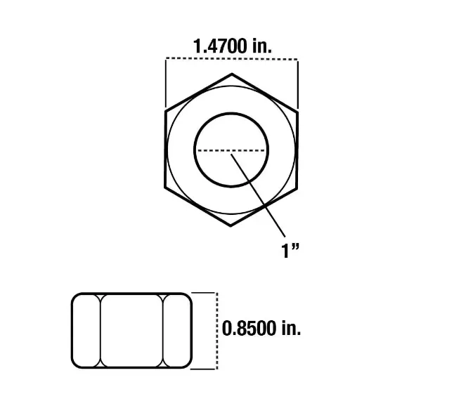 Hex Nut HDG