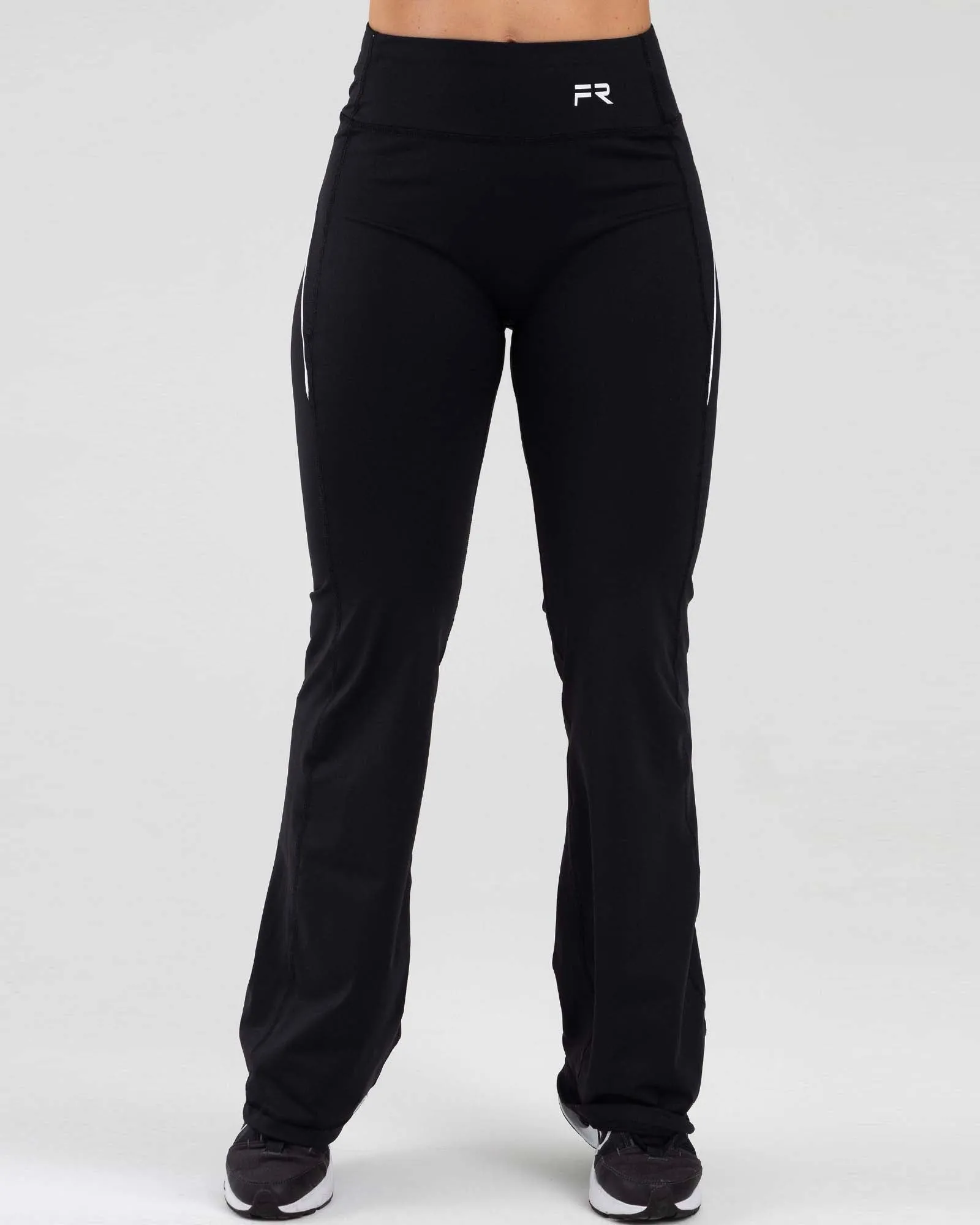 Leggings bootcut negro active luxe FIBER