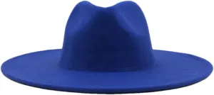 Men's Hat Wedding Hats for Women Vintage Wide Brim Cap Mixed Colors Woolen Felt Cowboy Hat