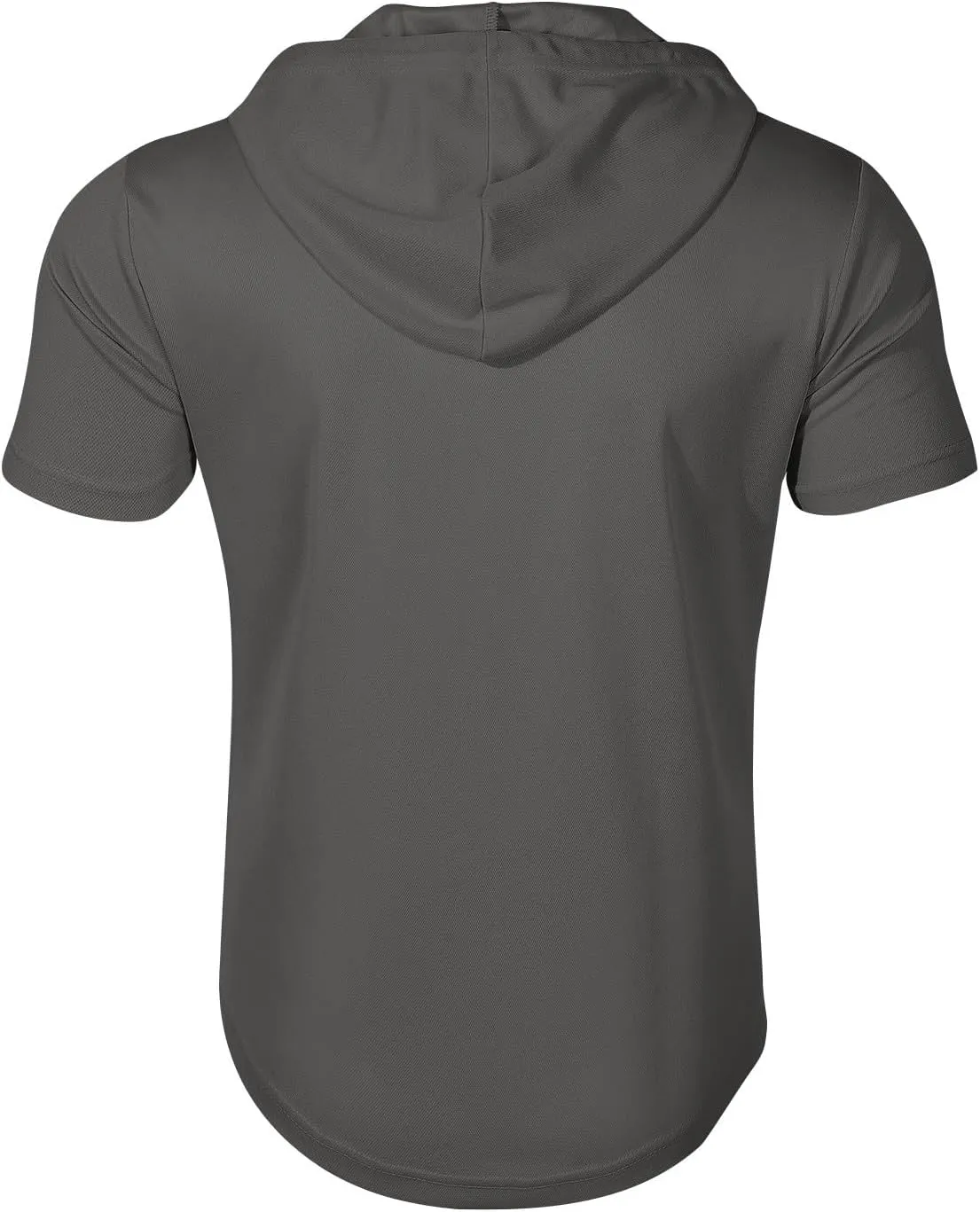 Mens Tactical Full Zip Hoodies Short Sleeve Hooded Cargo Workout Outdoor Sweatshirt with Pockets