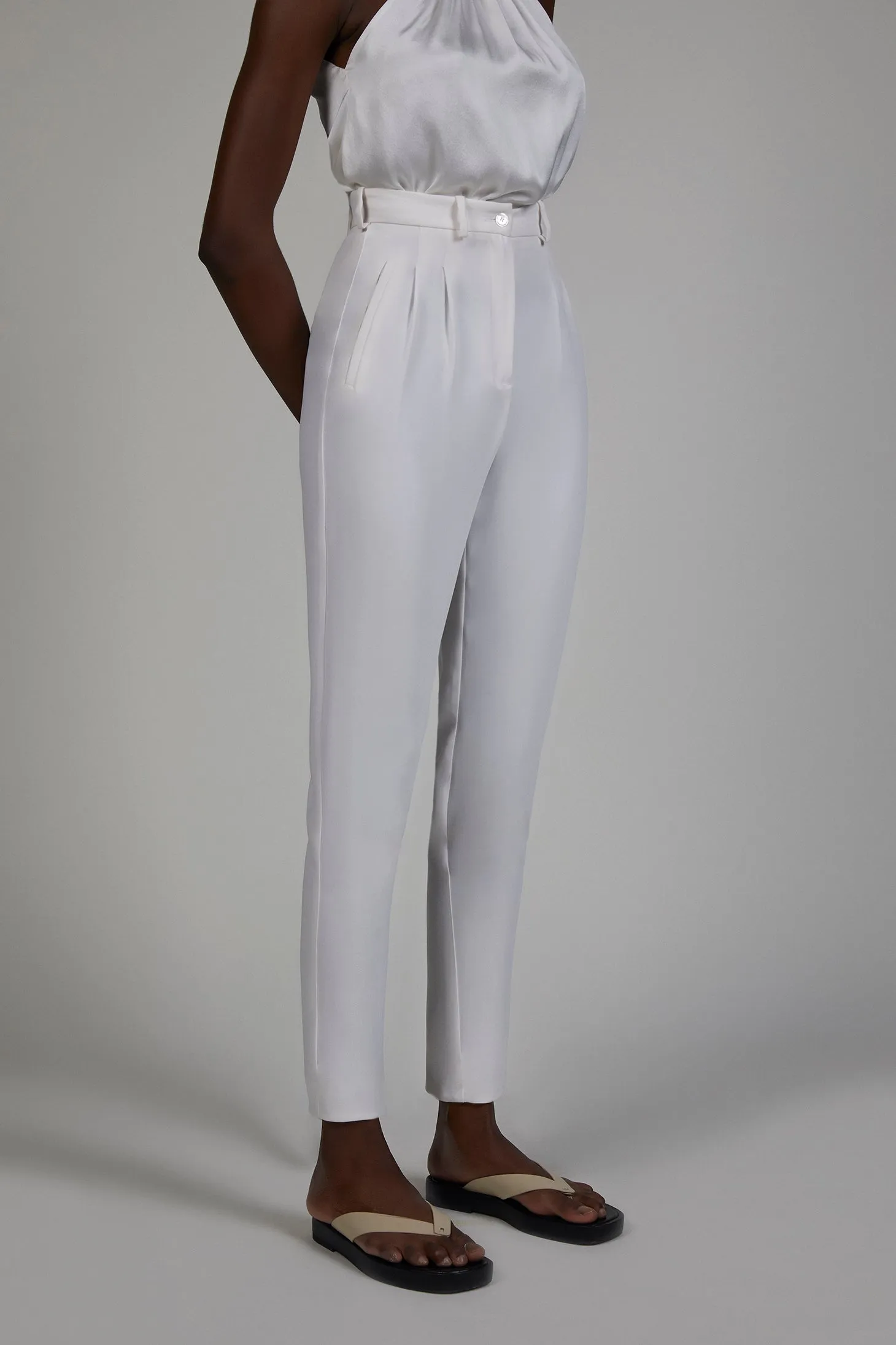 PANTALÓN CREPE BLANCO