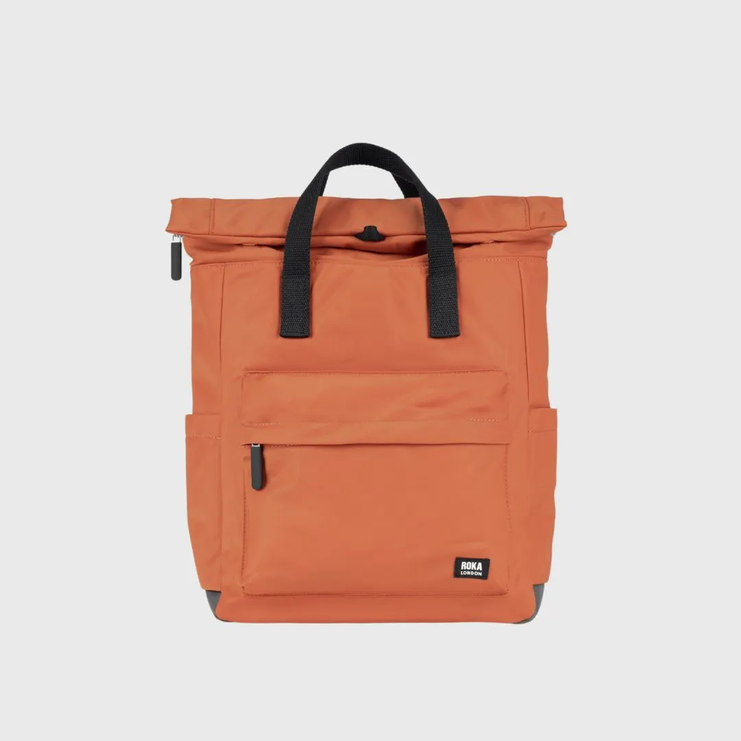 Roka London Canfield B Black Label Recycled Nylon Backpack Small Rooibos