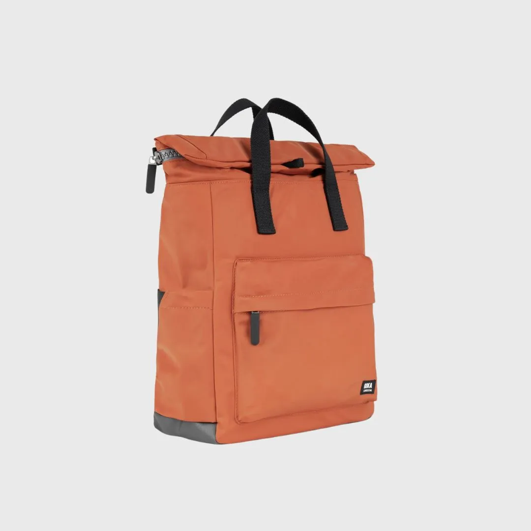 Roka London Canfield B Black Label Recycled Nylon Backpack Small Rooibos