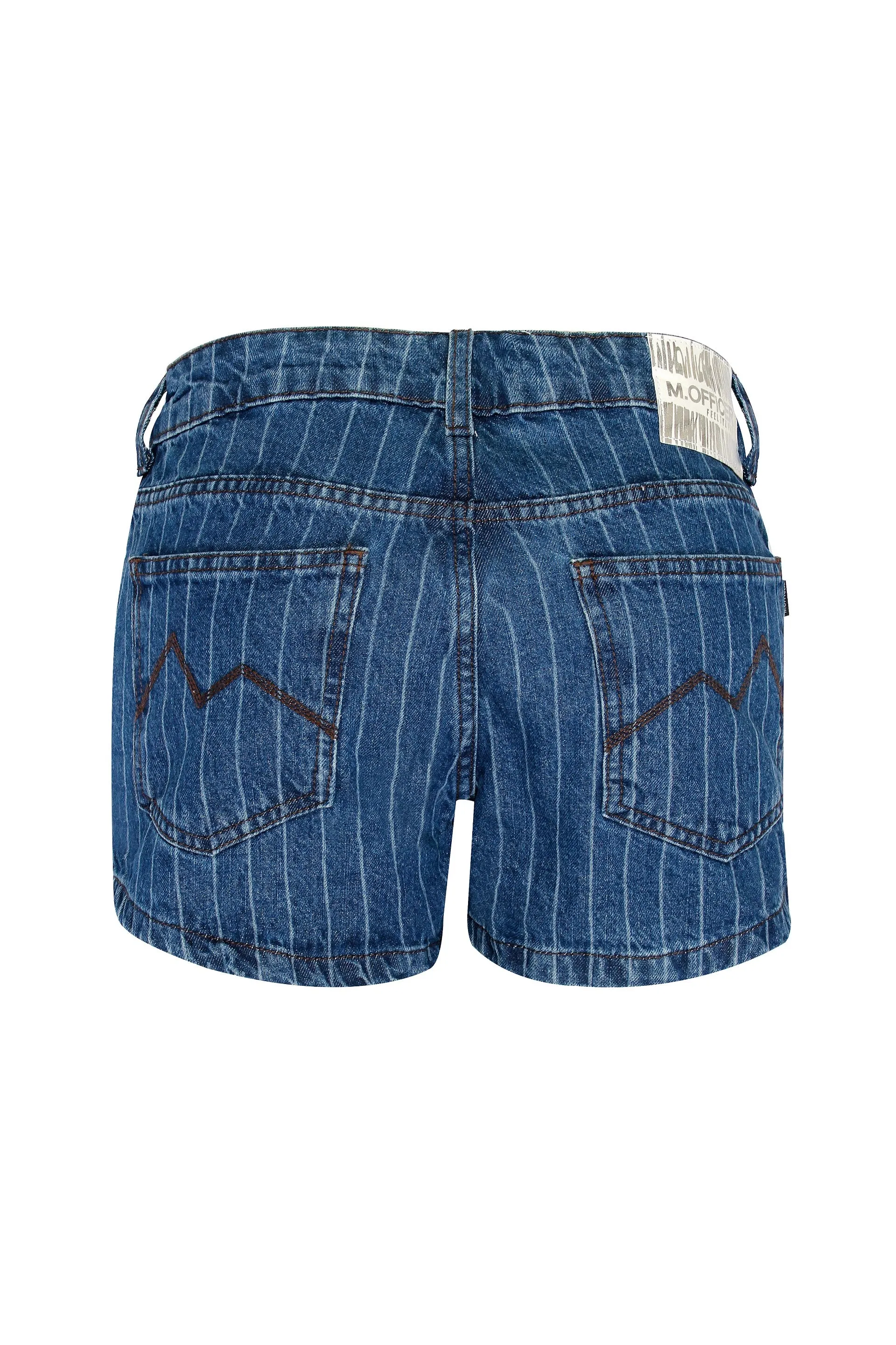 SHORTS JEANS C4 BLUE WASH LASER