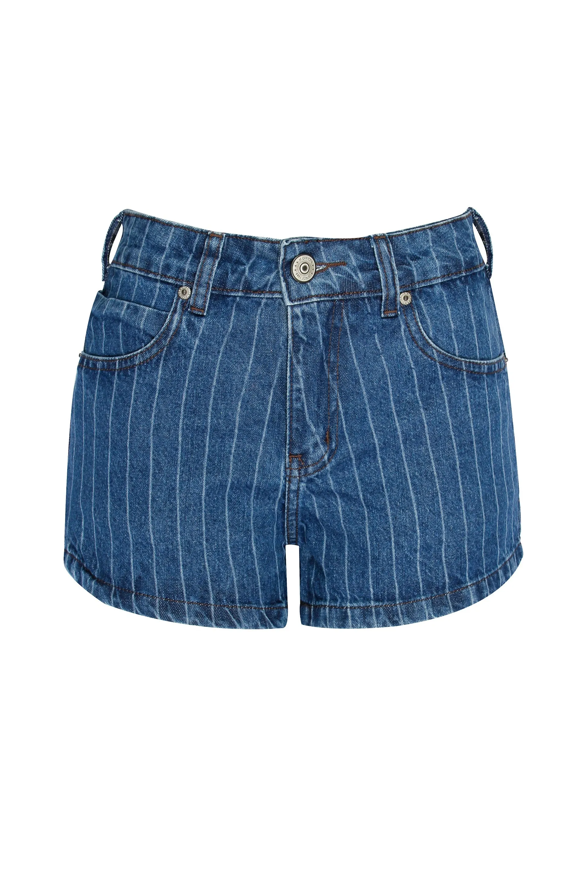SHORTS JEANS C4 BLUE WASH LASER