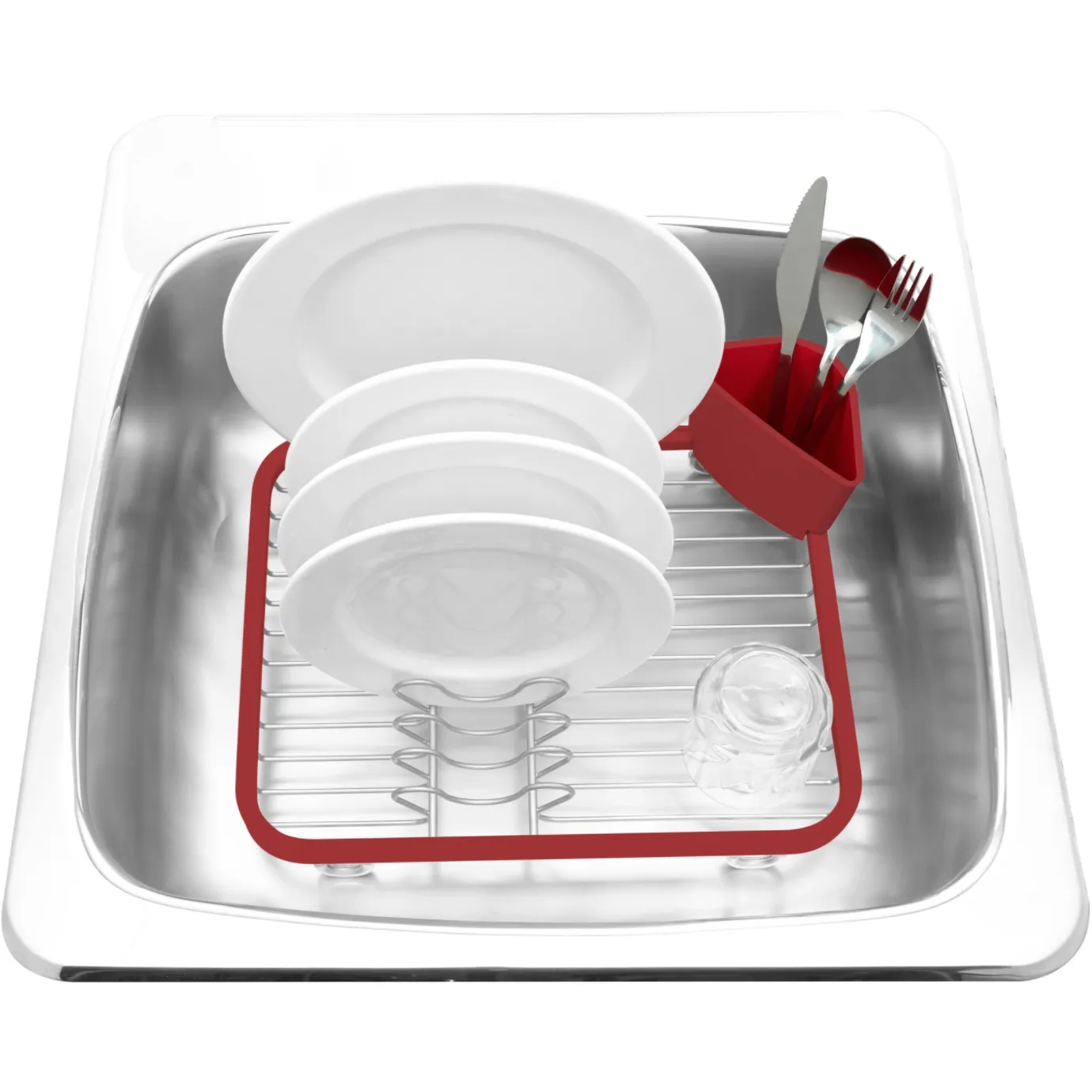 SINKIN DISH RACK Red