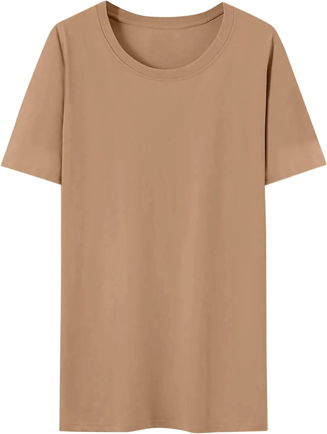 Summer Tops for Women 2025 Trendy Short Sleeve Tshirts Casual Loose Crew Neck T Shirts Plus Size Workout Tunic Blouse